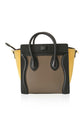 Tri Colour Leather and Nubuck Micro Luggage Tote