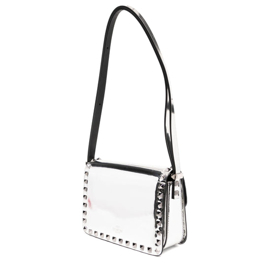 Valentino Small Silver Rockstud23 Bag