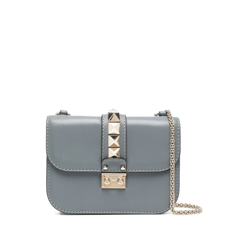 Valentino Grey Rockstud Mini Bag