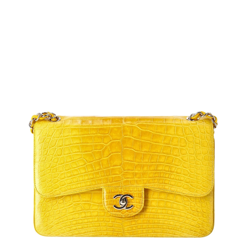 Jumbo Double Flap Bag Ombre Yellow