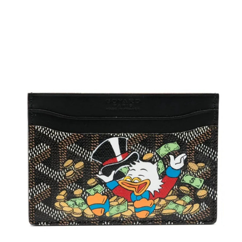Throwing Hat & Money Black Customised Wallet