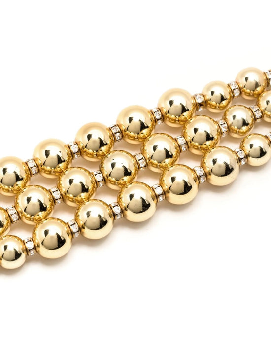 Dior Rhinestone Embellished Bracelet and Statement Earring