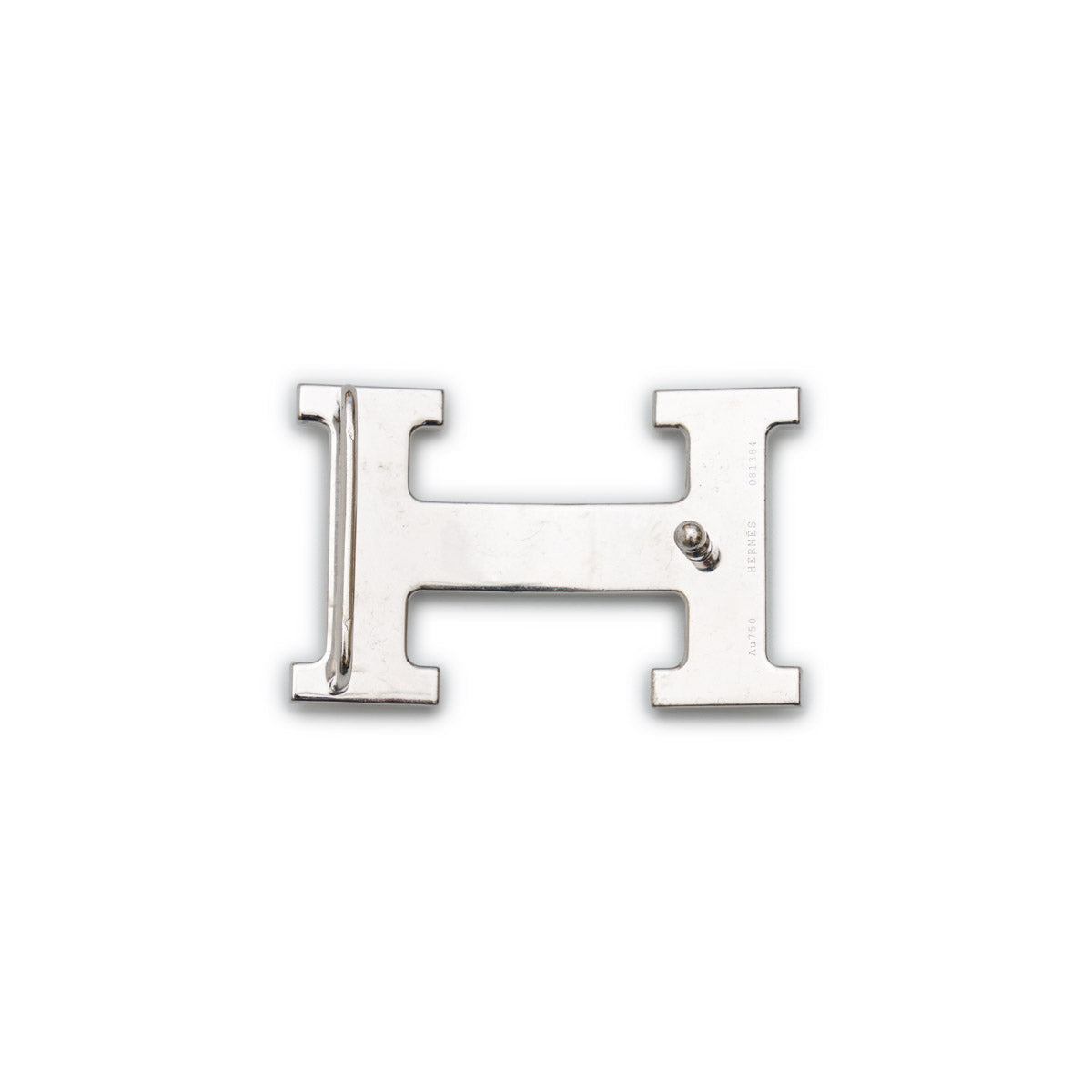 Hermès 18K White Gold & Diamonds Belt Buckle