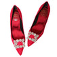 Roger Vivier Efflorescence Pumps Red Lace