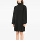 Chanel 2007 charcoal knitted cashmere dress featuring a cozy, elegant design with long sleeves and a fitted silhouette.