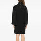 Chanel 2007 charcoal knitted cashmere dress with long sleeves and a fitted silhouette, ideal for elegant winter wear.