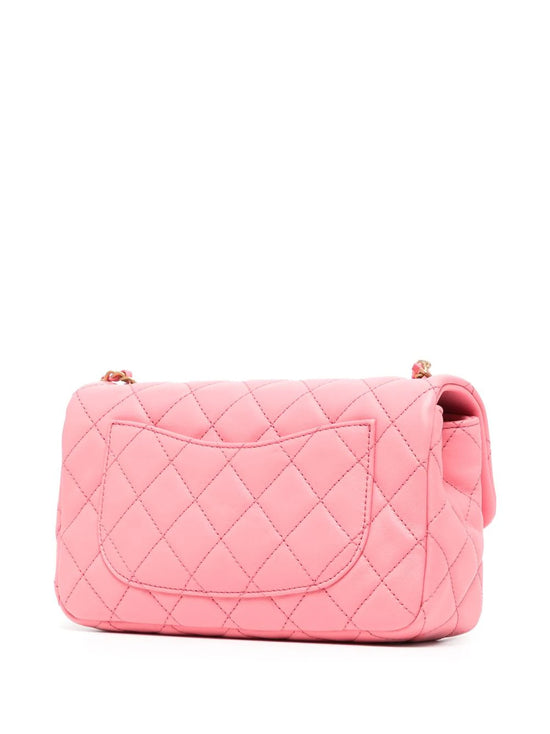 Pink Mini Rectangular Flap Bag