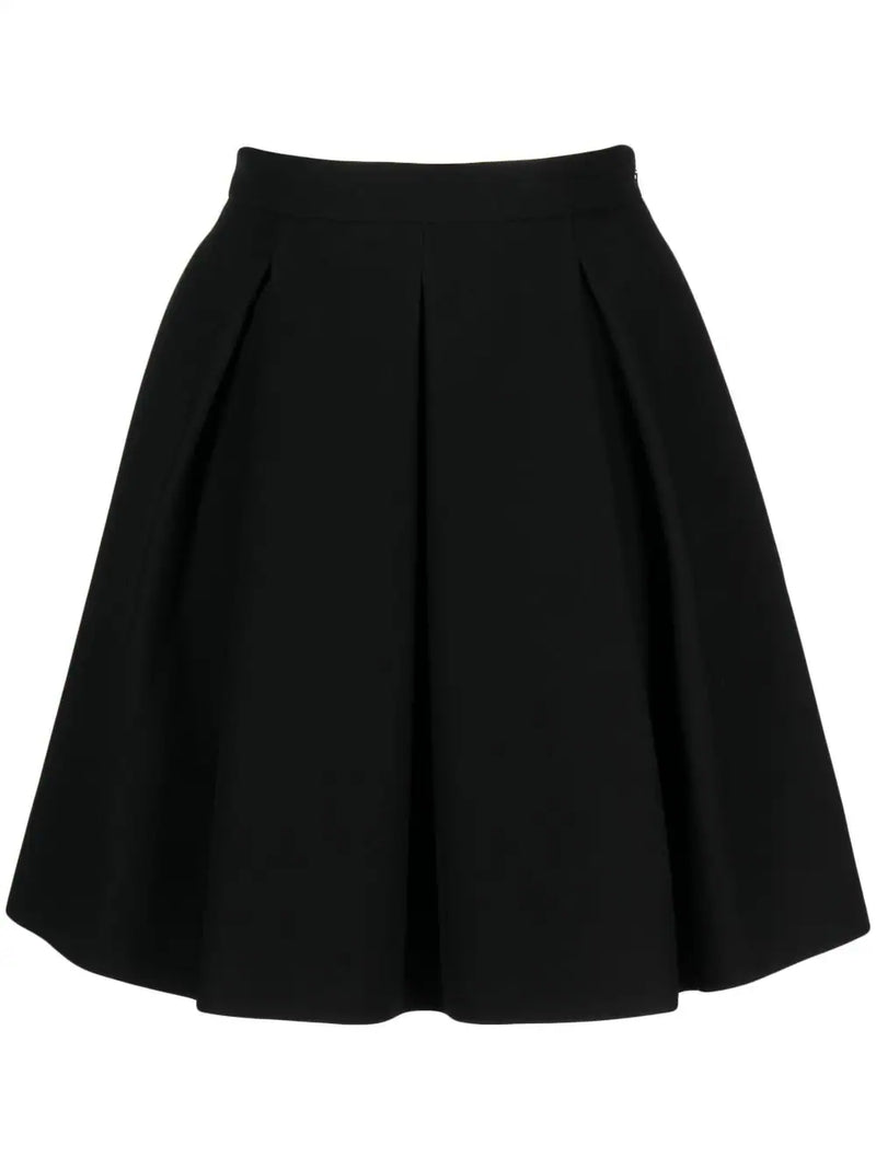 Pleated A-line Skirt