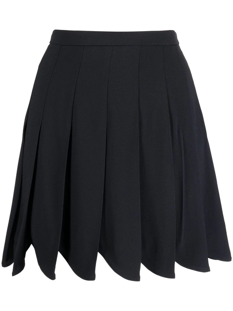 Pleated A-Line Skirt