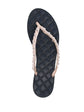 Chain-link Leather Flip Flops
