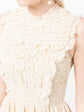 Lace-detailed Sleeveless Dress