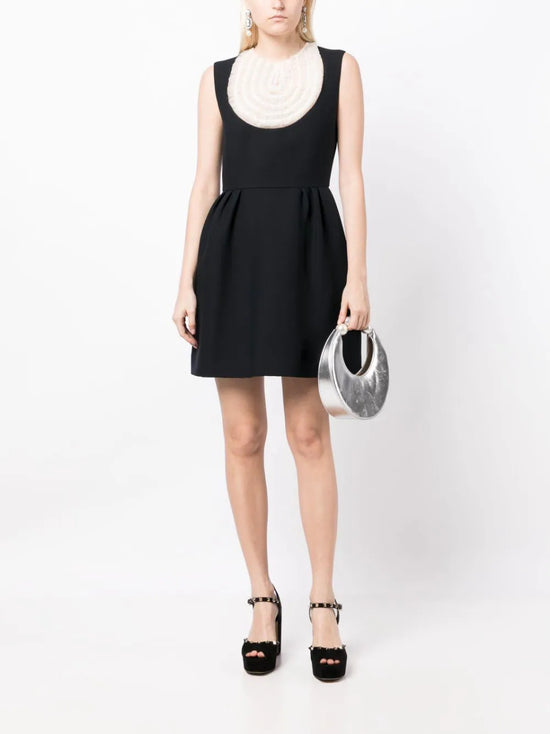 Dior Bib-collar Sleeveless Minidress