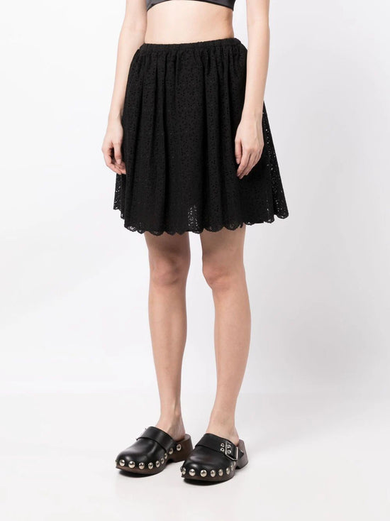 Broderie Anglaise Miniskirt