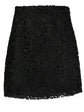 Floral lace A-line skirt
