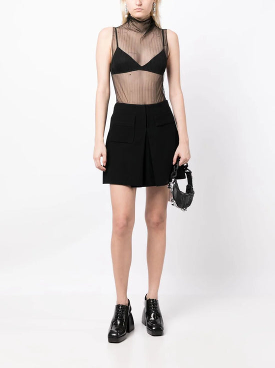 A-line high-waist Miniskirt