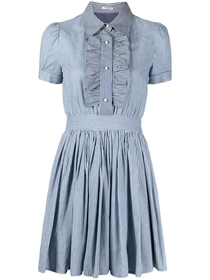 Ruffle Shirt Dress