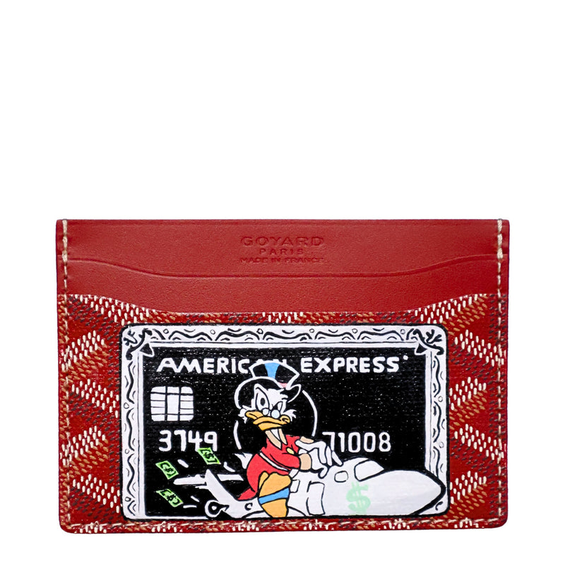 Customised Amex Red Saint-Sulpice Cardholder