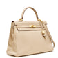 Kelly 35 Beige Clemence GHW