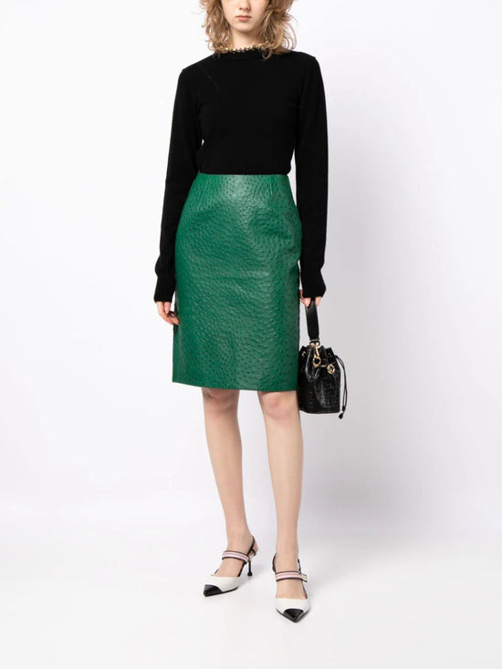 Leather Pencil Skirt