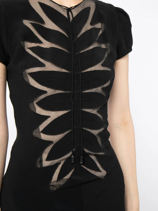 Alexander McQueen Mesh Panel Dress