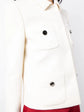 White Collared Wool Jacket