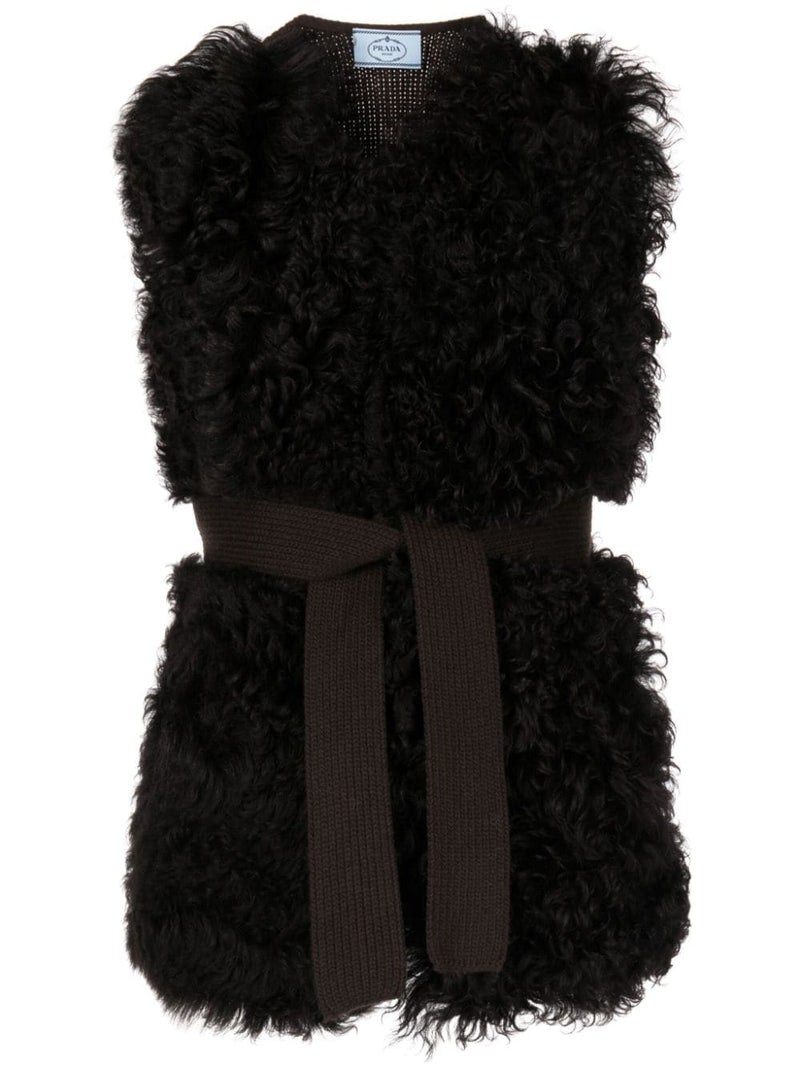 Brown Shearling Gilet