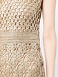 Gold Crochet-Knit Dress