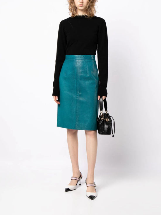 Leather Pencil Skirt