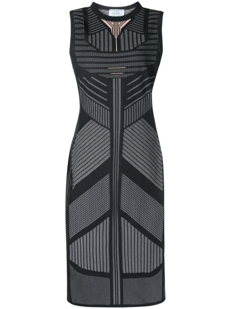 Geometric Bodycon Dress