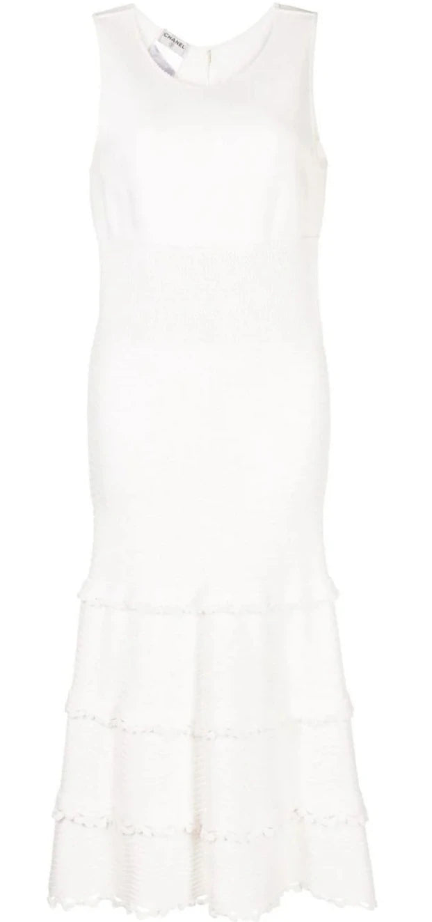 White Knit Dress
