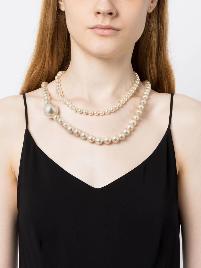 CC Logo Pearl Necklace