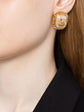 1994 CC Logo Faux-Pearl Clip-on Earrings