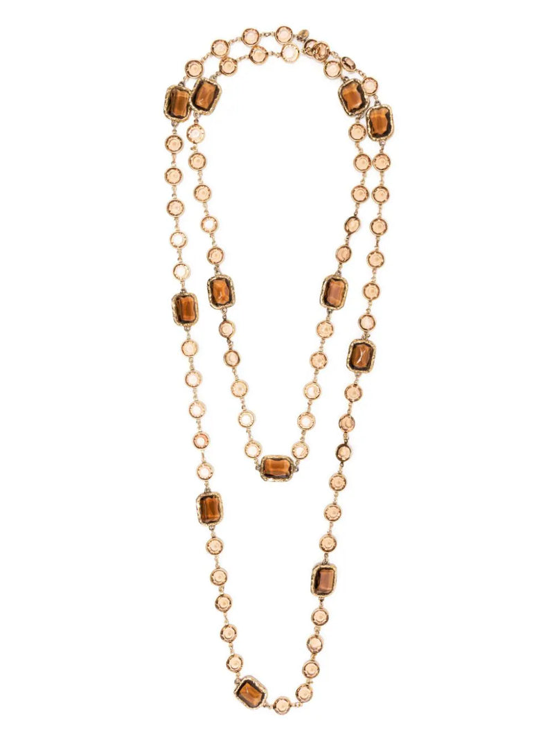 Vintage Gripoix Glass Beaded Sautoir Necklace