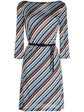 Silk Jersey Striped Dress