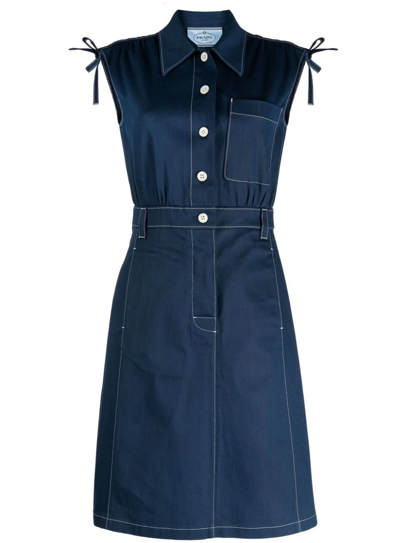 Bow Detailed Shirt Dress