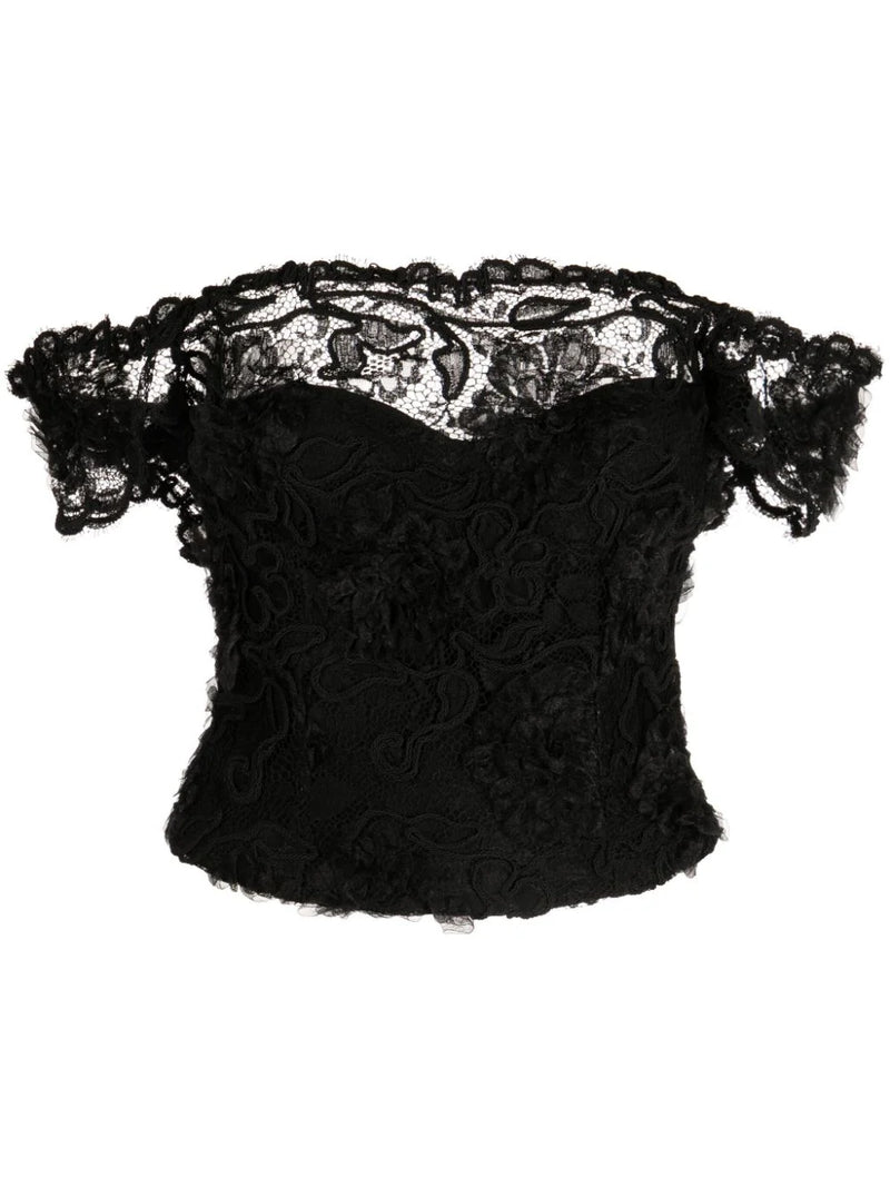 1995 Lace Off-shoulder Top