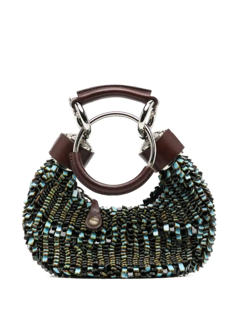 Chloé Half Moon Bracelet Bag Glass Beaded