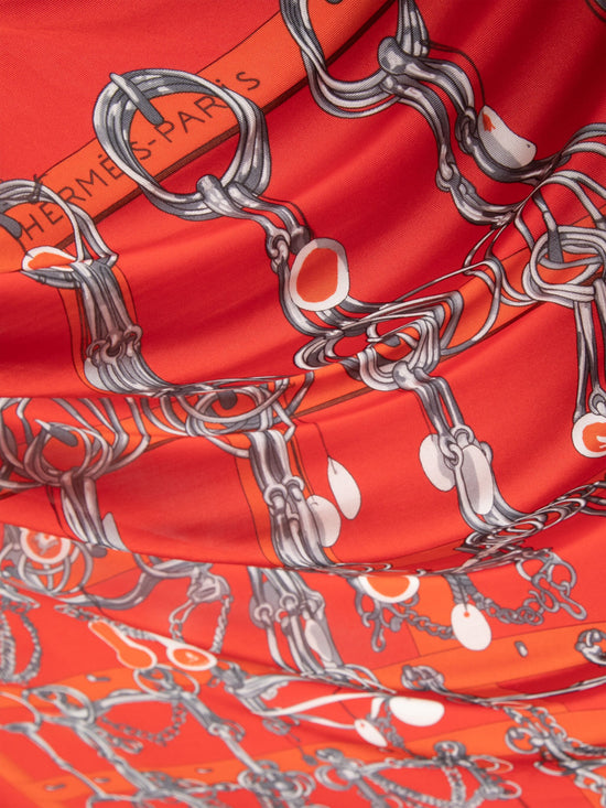 Mors et Filets silk scarf