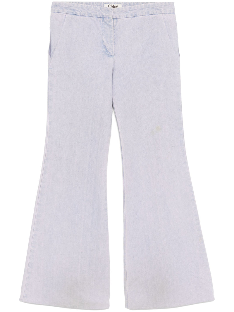 Light Purple Cut-Out Jeans