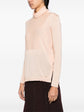 Peach Cashmere Turtleneck Jumper