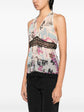 Graffiti Line Silk Top