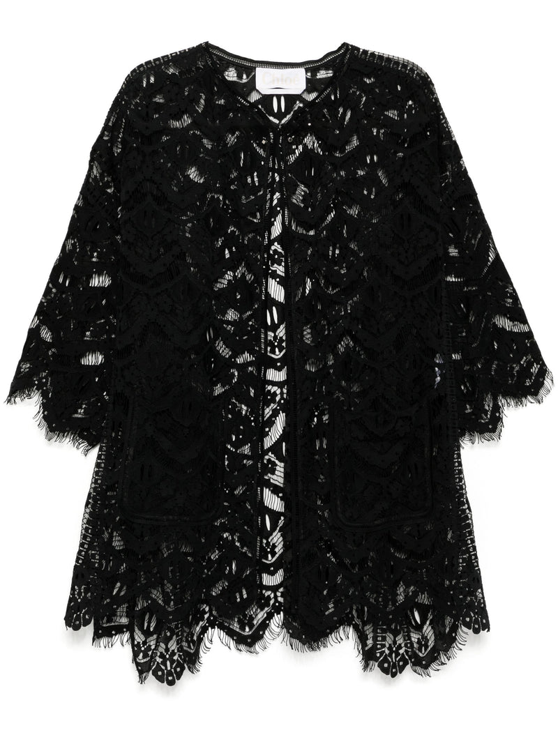 Black Lace Kimono