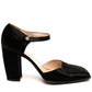 1998 Slingback Classic Black Square Toe Heels