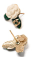 2004 Fall Camellia Baramotif Stud Earrings