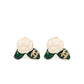 2004 Fall Camellia Baramotif Stud Earrings