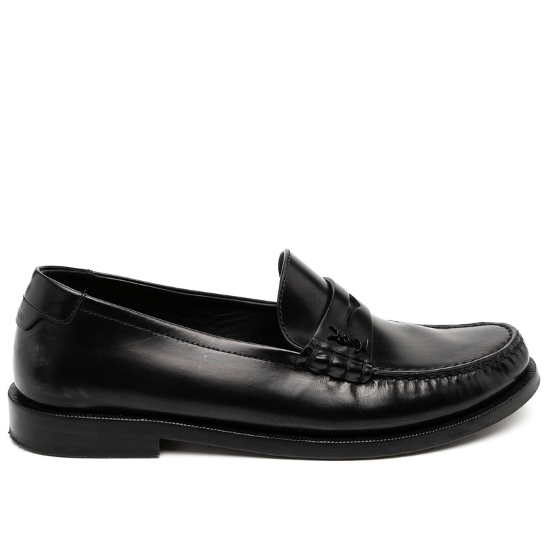 Penny-Slot Leather Loafers