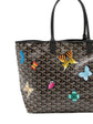 Customised Black Butterfly Monogram St Louis Tote