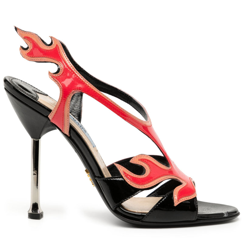 Flame Patent Leather Heels