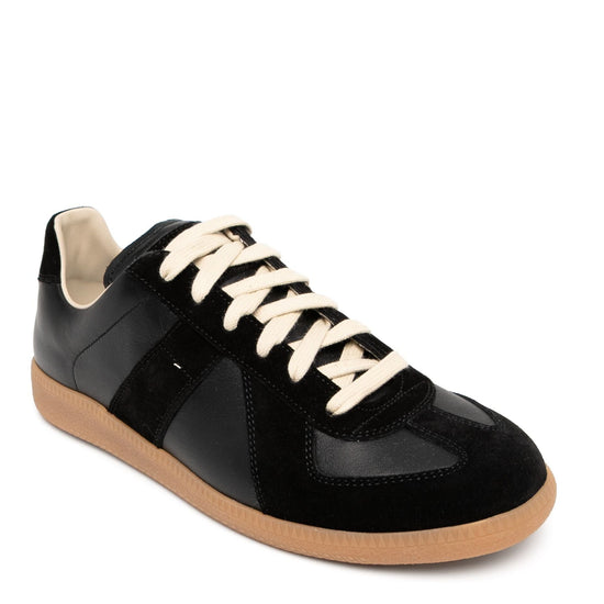 Maison Margiela Lace Up Black Trainers