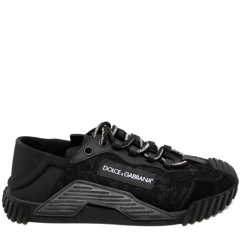 Dolce & Gabbana Black Lace Trainers